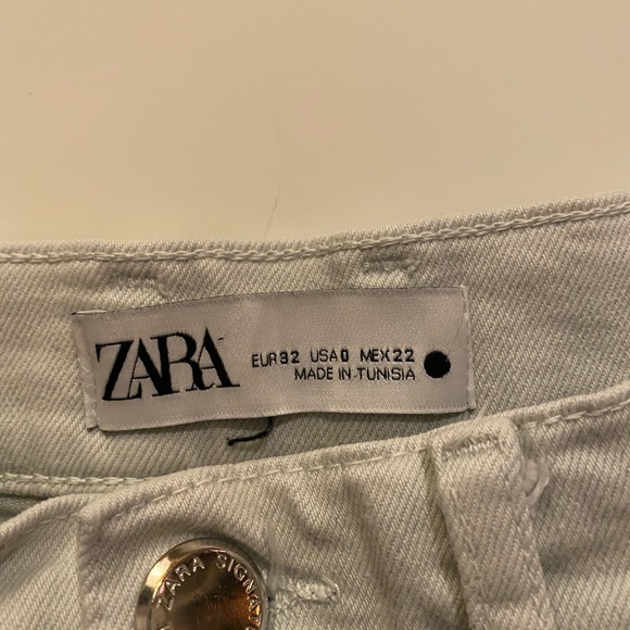 Zara painter/cargo pant, straight fit, high waisted, minty/green colour - Picture 2 of 2